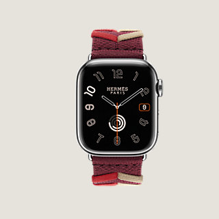 新品未使用 Apple Watch HERMES レザーベルト ローズテキサス